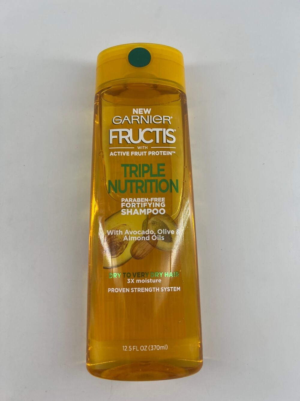 Garnier Fructis Active Fruit Triple Nutrition Fortifying Shampoo Almond Oil New